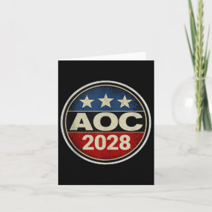 Retro Aoc 2028 Fight Oligarchy Protest Resist Bern Card