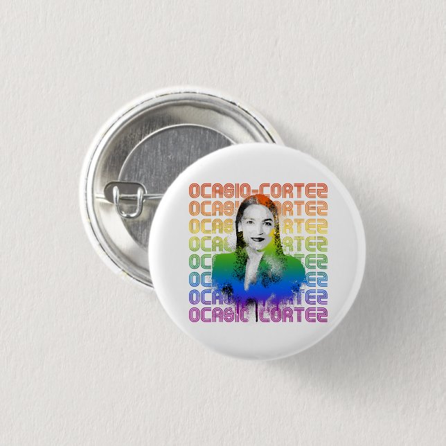 Retro AOC Pride 3 Cm Round Badge (Front & Back)