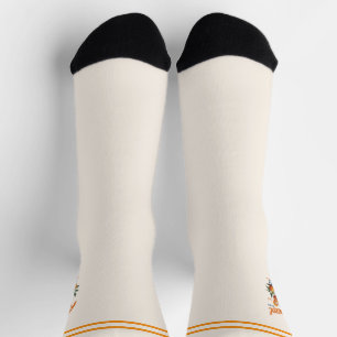 Retro Aperol Spritz Fun Cocktail Lover Gift Orange Socks