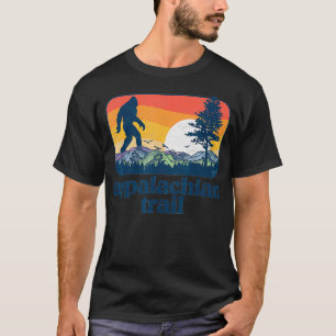 Retro Appalachian Trail Mountain Trees Outrs T-Shirt