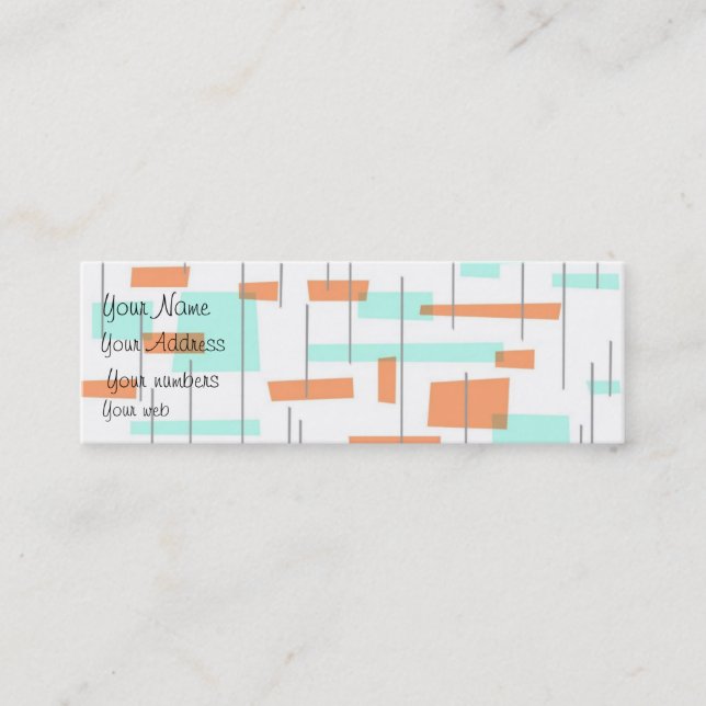 Retro Appeal Mini Business Card (Front)