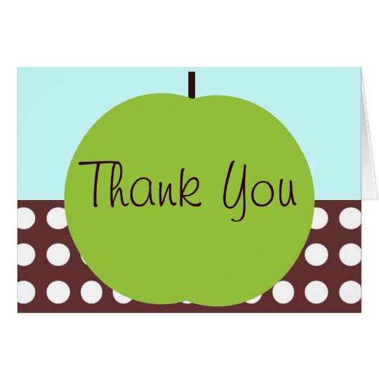 Retro Apple Persoanlized Teacher Gifts Card