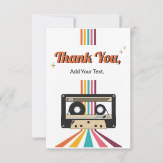 Retro Appreciation - Thank You Card
