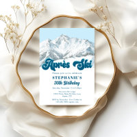 Retro Apres Ski Winter Mountain Birthday Party