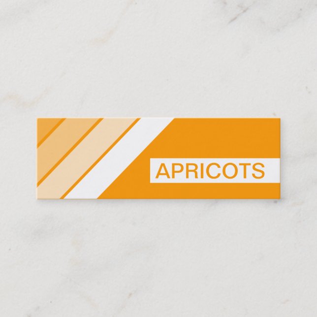 retro APRICOTS Mini Business Card (Front)