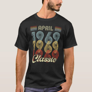 Retro April 1969 Classic 50th Birthday Vintage T-Shirt