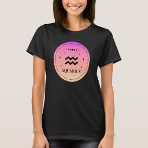 Retro Aquarius Birthday Zodiac Sign Aquarius T-Shirt