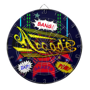 Retro Arcade Decor Dartboard