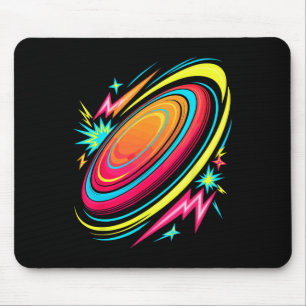 Retro Arcade Frisbee Disc Golf Flying Discs Golfin Mouse Pad