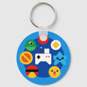 Retro Arcade Fun Key Ring