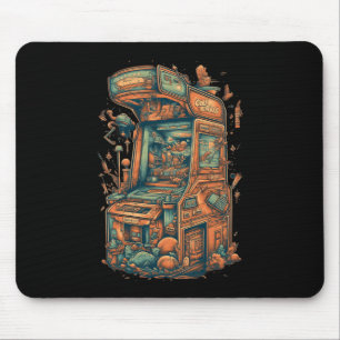 Retro Arcade Gamer Clic Gaming Arcade Machine  Mouse Pad