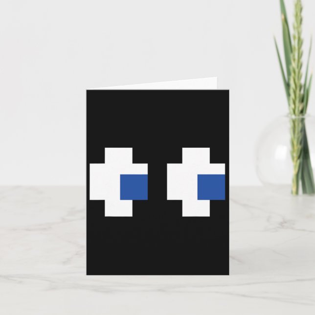 Retro Arcade Gaming Halloween Ghost Partner Group  Card (Front)
