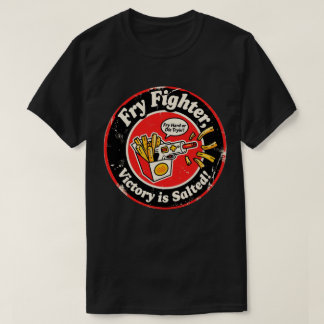 Retro Arcade Light Gun & French Fries Design T-Shirt