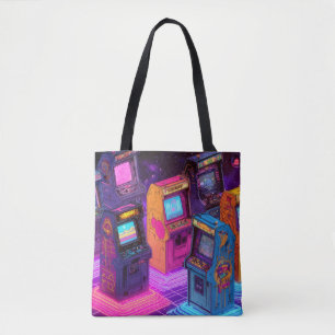 Retro Arcade Machines Tote Bag