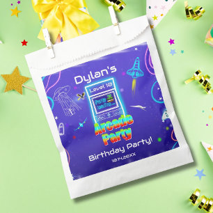  Retro Arcade Power Up Gaming Birthday Party Favour Bag