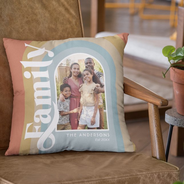 Retro Arch Family Name Cushion (Creator Uploaded)