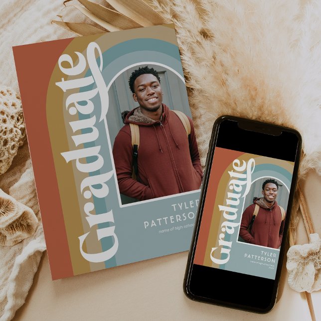 Retro Arch Photo 2026 Graduation Announcement (Creator Uploaded)