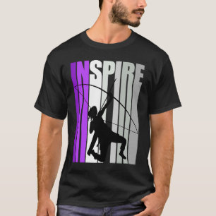 Retro Archery Girl Archers Birthday Inspire Inspir T-Shirt