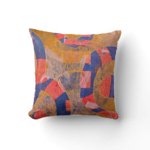 Retro Arches, A Gel Print Abstract Pillow