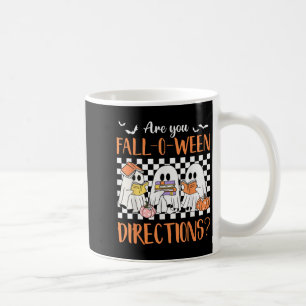 Retro Are You Fall O Ween Directions Teacher Hallo Coffee Mug