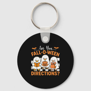 Retro Are You Fall O Ween Directions Teacher Hallo Key Ring