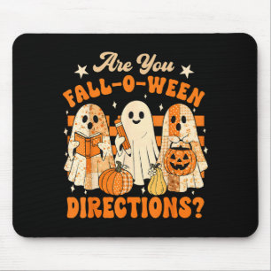 Retro Are You Fall O Ween Directions Teacher Hallo Mouse Pad