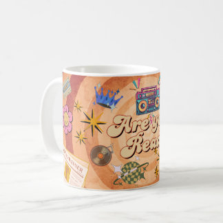 Retro Are You Ready Mug Design with Custom Name