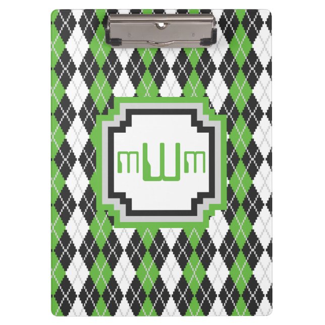 Retro Argyle Clipboard (Front)