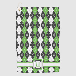 Retro Argyle Golf Towel