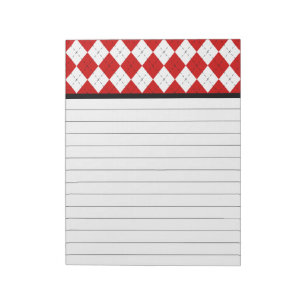 Retro Argyle Kitchen Notepad