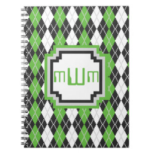Retro Argyle Notebook