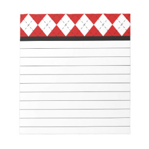 Retro Argyle Notepad