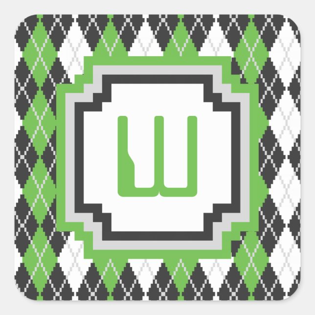 Retro Argyle Sticker (Front)
