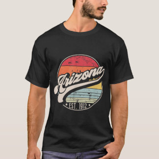 Retro Arizona Home State AZ Cool 70s Style Sunset T-Shirt