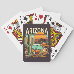 Retro Arizona Playing Cards