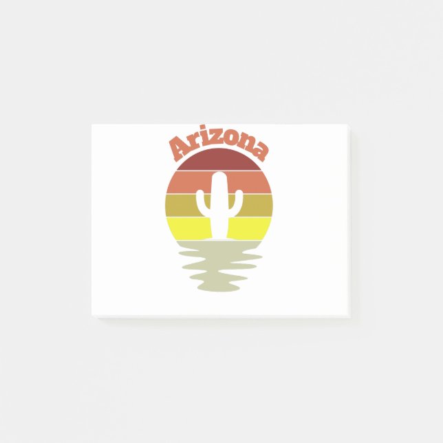 Retro Arizona Post-it Notes (Front)