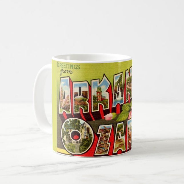  Retro Arkansas Ozarks Mug (Front Left)