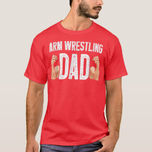 Retro Arm Wrestling Dad Sports Power Gift 5225 T-Shirt