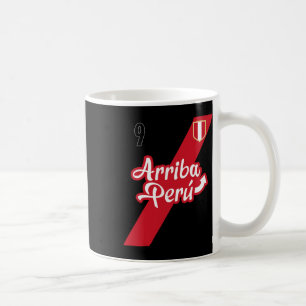 Retro Arri Peru Soccer Jersey 9 Peruvian Futbol Gi Coffee Mug