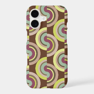 Retro Art Abstract Half Circles Mod Pattern Case