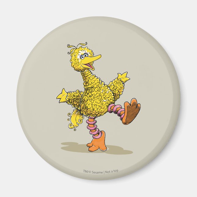 Retro Art Big Bird Magnet (Front)