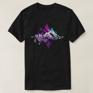 Retro Art Boho Stratton Mountain Ski T-Shirt