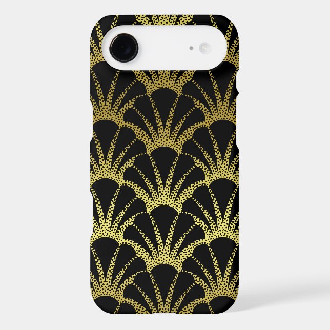 Retro Art Deco Black / Gold Shell Scale Pattern Case-Mate Samsung Galaxy Case (Back)