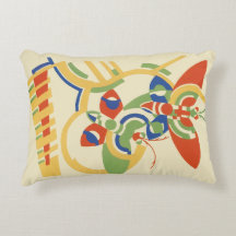 Retro Art Deco Geometric Floral Poster Art