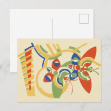 Retro Art Deco Geometric Floral Poster Art