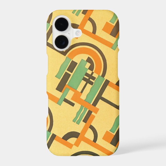 Retro Art Deco Jazz Pattern Colour Geometric Shape (Back)
