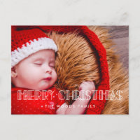 Retro art deco Merry Christmas photo