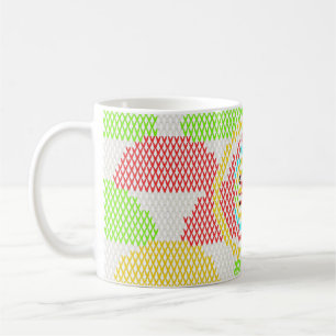 Retro Art Nouveau Pattern Coffee Mug