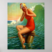 Retro Art Print, "Sitting Pretty" Eggleston 