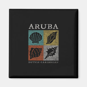 Retro Aru Souvenir Vintage Seashell Mens Womens Gr Magnet
